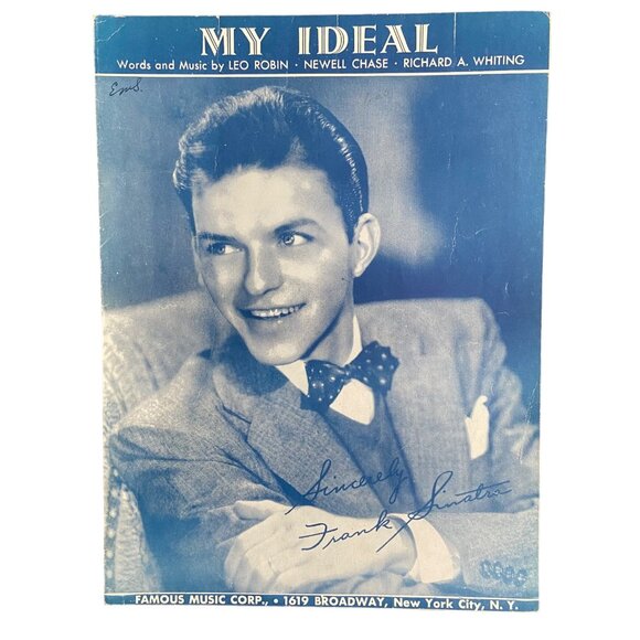 Frank Sinatra "My Ideal" Sheet Music By Leo Robin Newell Chase & Richard Whiting - Picture 1 of 3